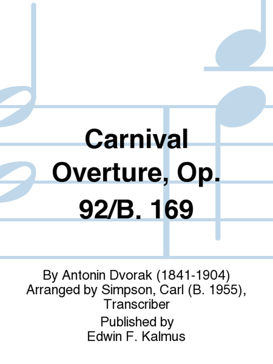 Carnival Overture, Op. 92/B. 169 image number null