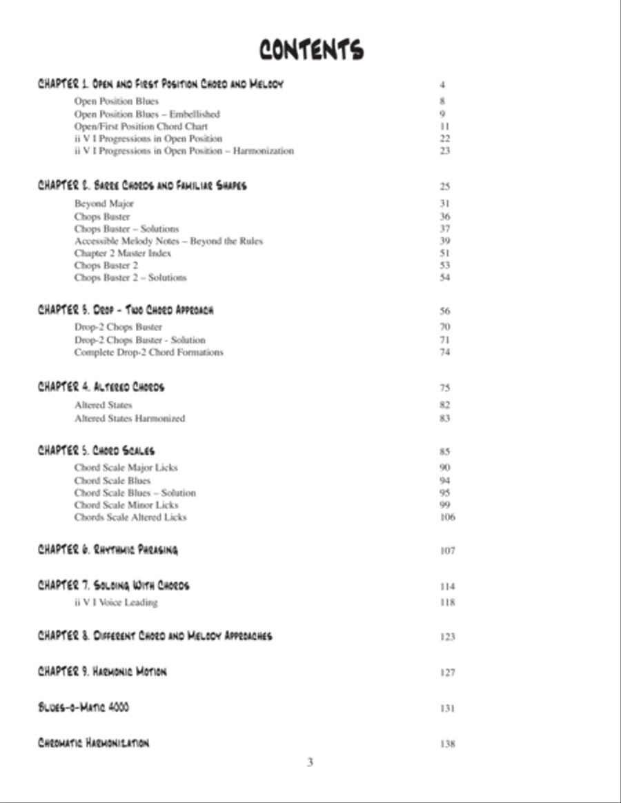 Fingerstyle Jazz Guitar Chord Soloing Electric Guitar scores gallery preview page 9