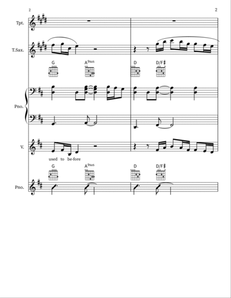 Thinking Out Loud Score and Parts scores gallery preview page 2