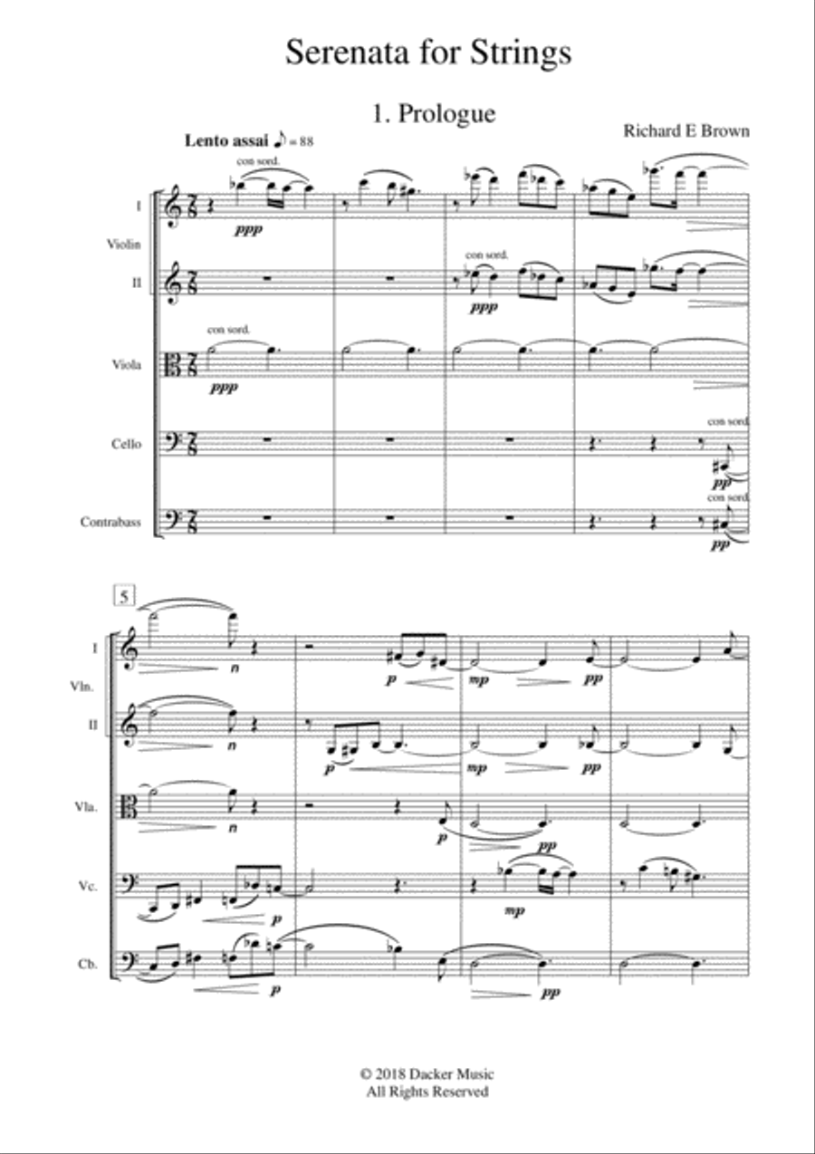 Serenata for Strings String Orchestra scores gallery preview page 3