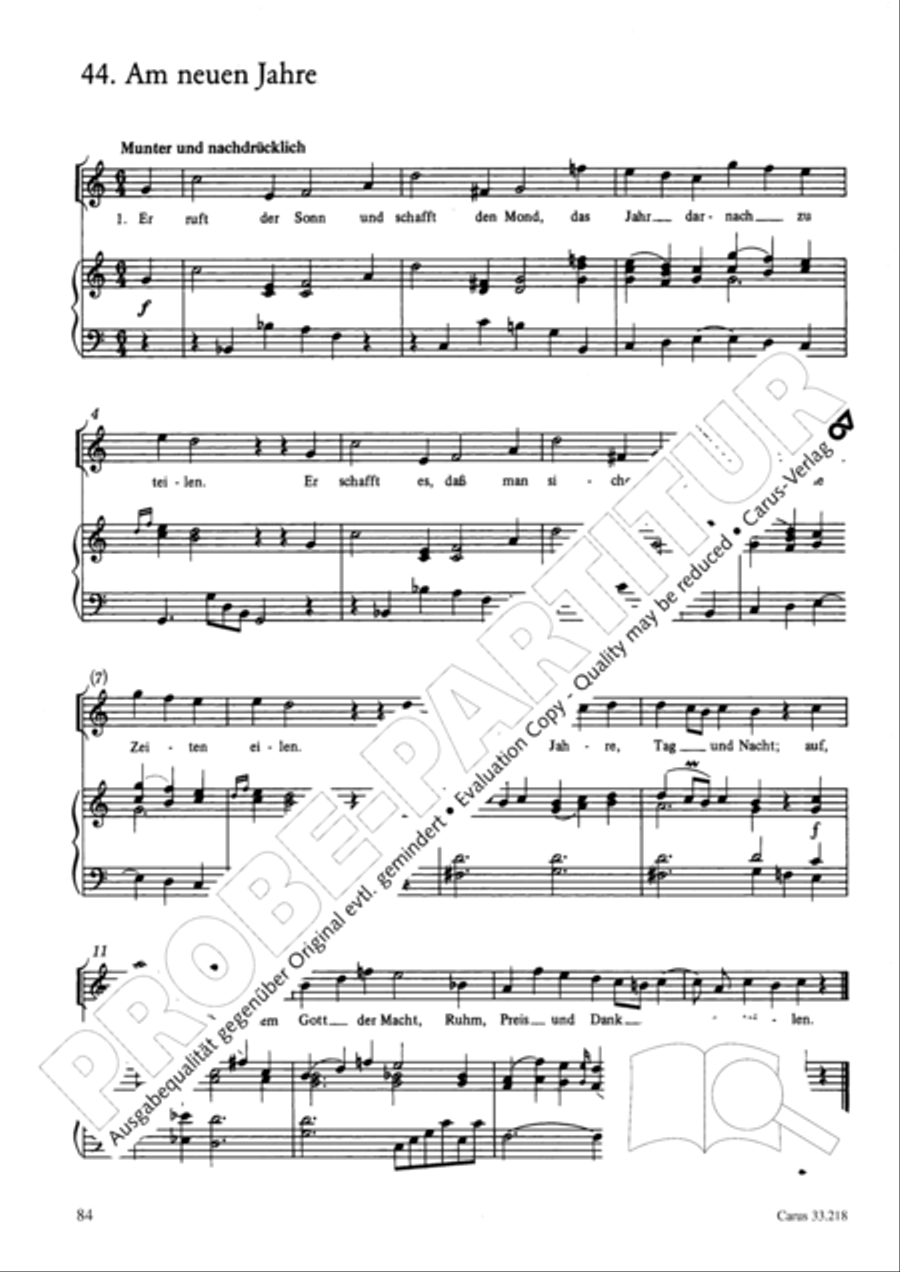 Geistliche Oden und Lieder (Gellert) Collection / Songbook scores gallery preview page 79