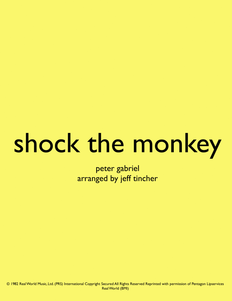 Shock The Monkey Voice scores gallery preview page 1