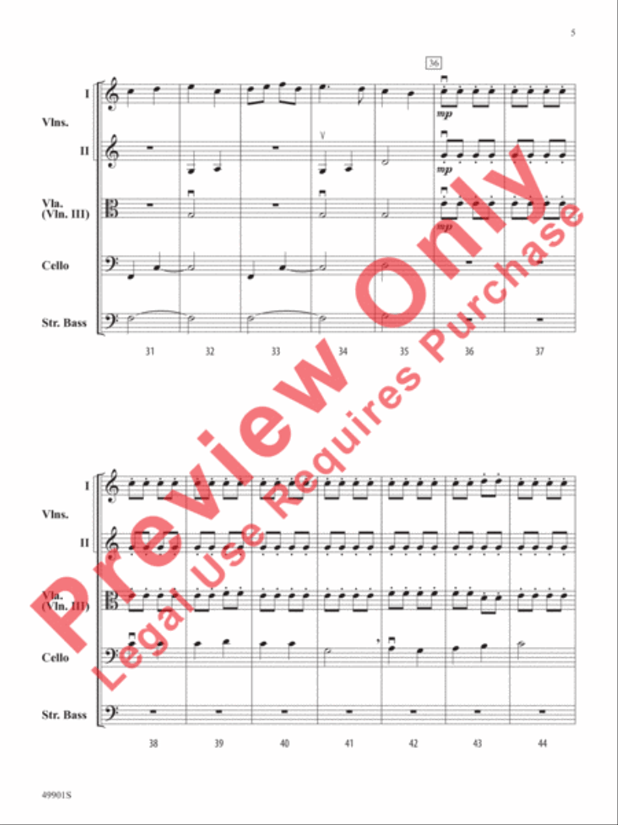 Prelude to Christmas Prelude to Christmas String Orchestra scores gallery preview page 6
