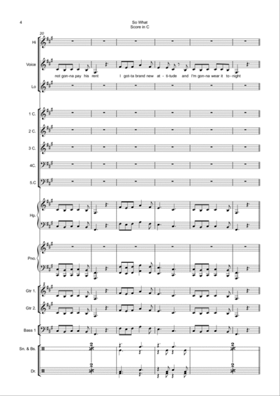 So What So What School and Community scores gallery preview page 4