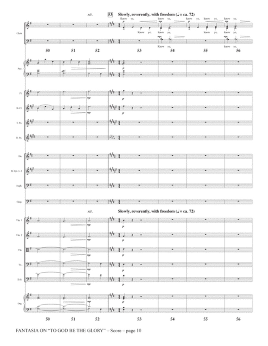 Fantasia On "To God Be The Glory" - Full Score