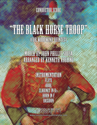 Book cover for March - The Black Horse Troop (for Woodwind Quintet)