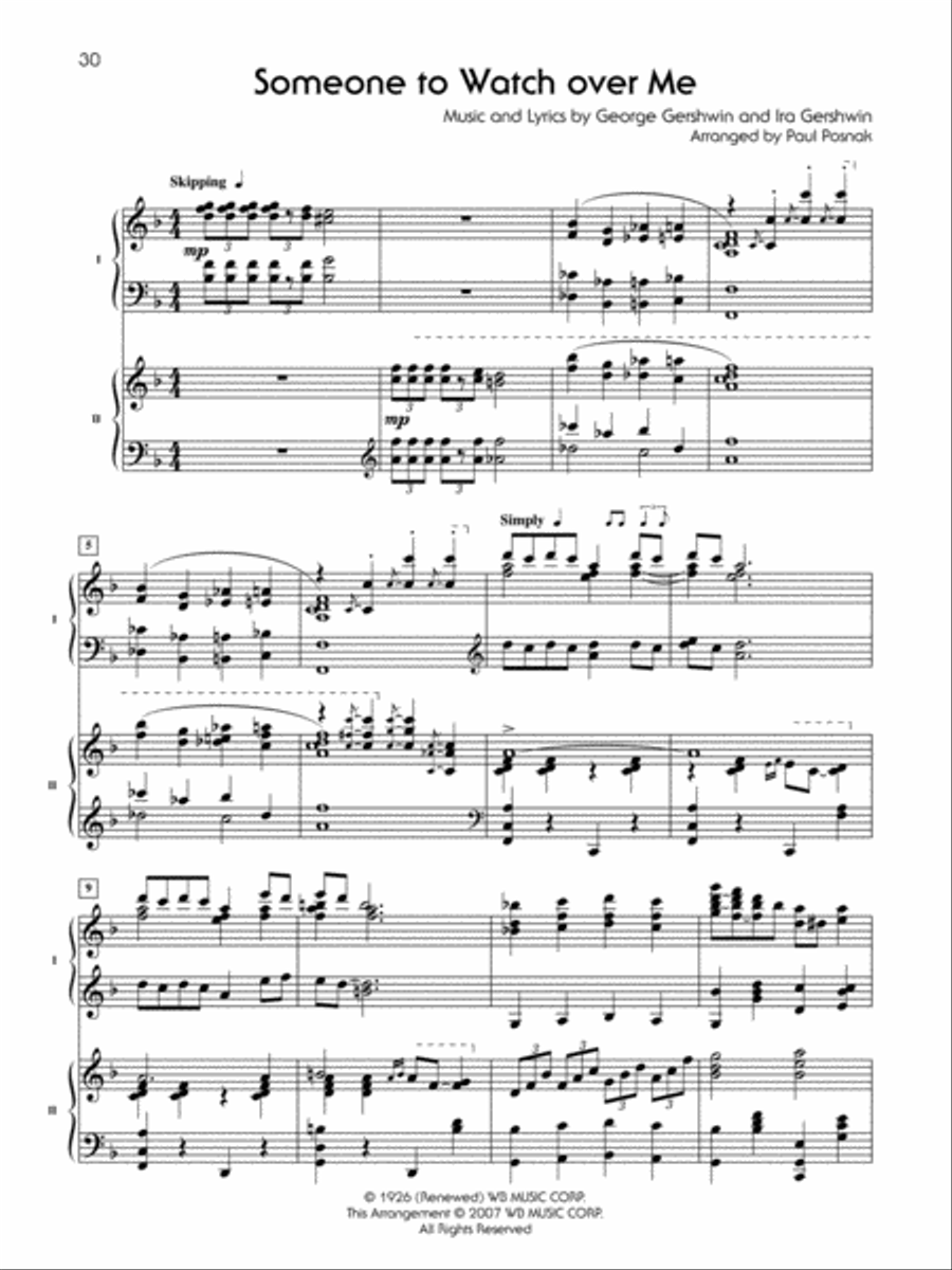 Four Songs by George Gershwin Small Ensemble scores gallery preview page 5