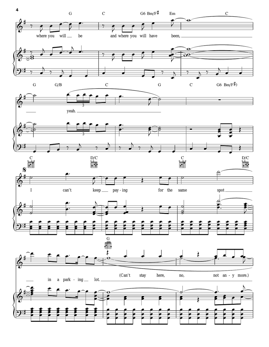 Parking Lot Acoustic Guitar scores gallery preview page 4