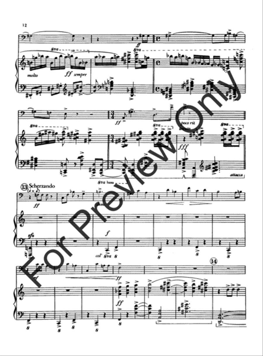 Sonata Concertante Trombone scores gallery preview page 13