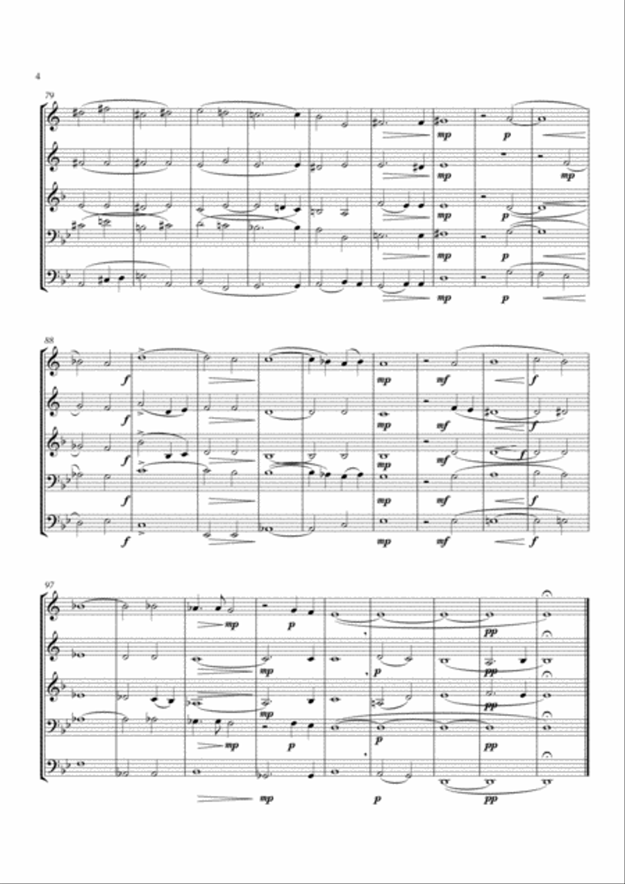 Vexilla Regis Vexilla Regis Brass Quintet scores gallery preview page 4