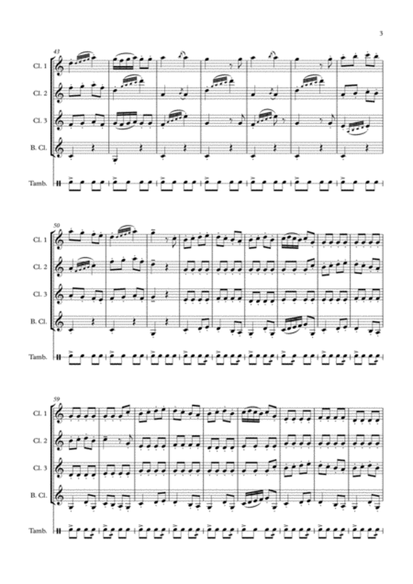 Farandole from "L'Arlesienne" for clarinet quartet image number null