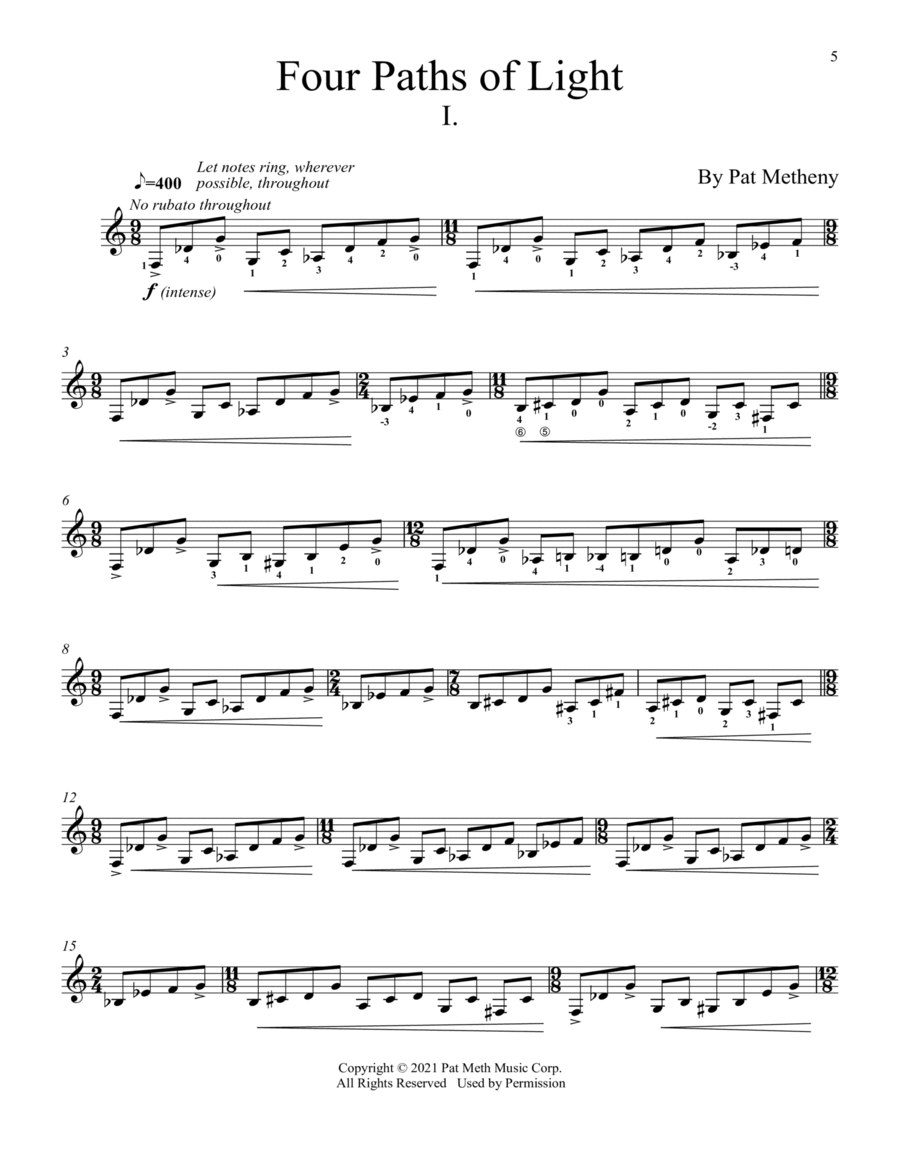 Four Paths Of Light Four Paths Of Light School and Community scores gallery preview page 1