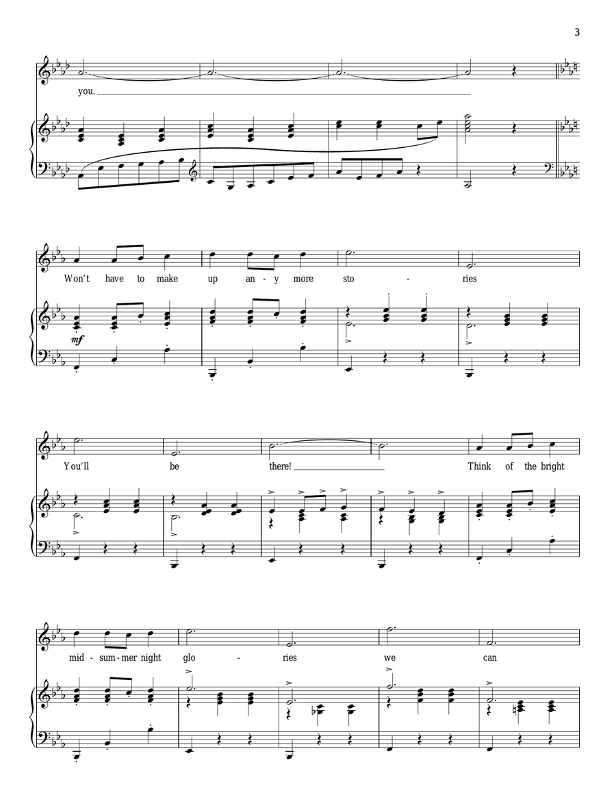 Out Of My Dreams (from Oklahoma!) Piano, Vocal scores gallery preview page 3