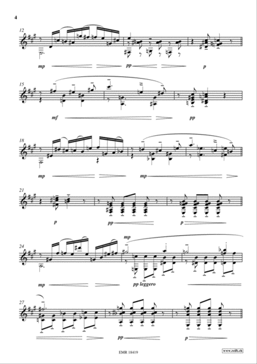 Reverie Classical Guitar scores gallery preview page 4