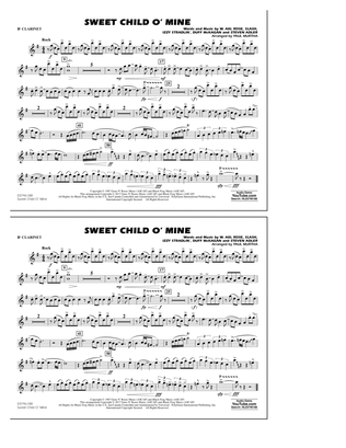 Book cover for Sweet Child o' Mine - Bb Clarinet