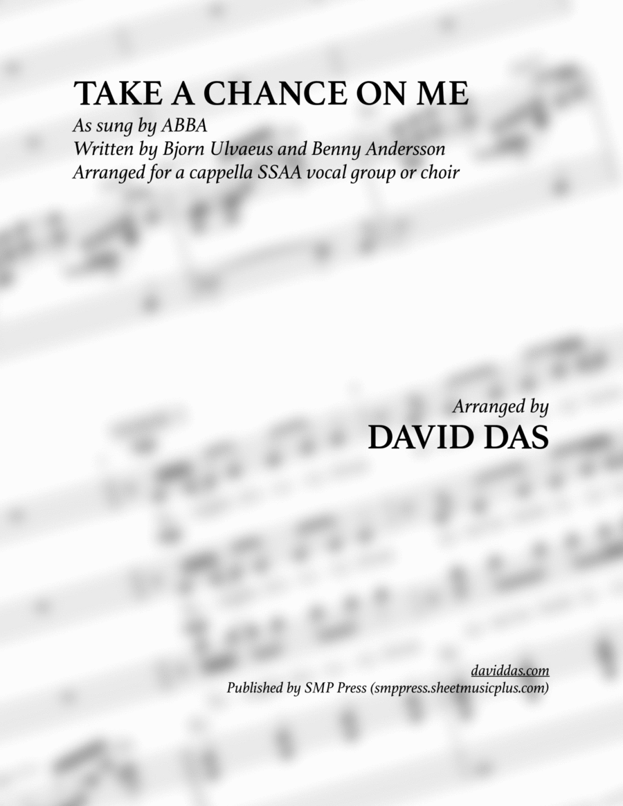 Take A Chance On Me SSAA scores gallery preview page 1
