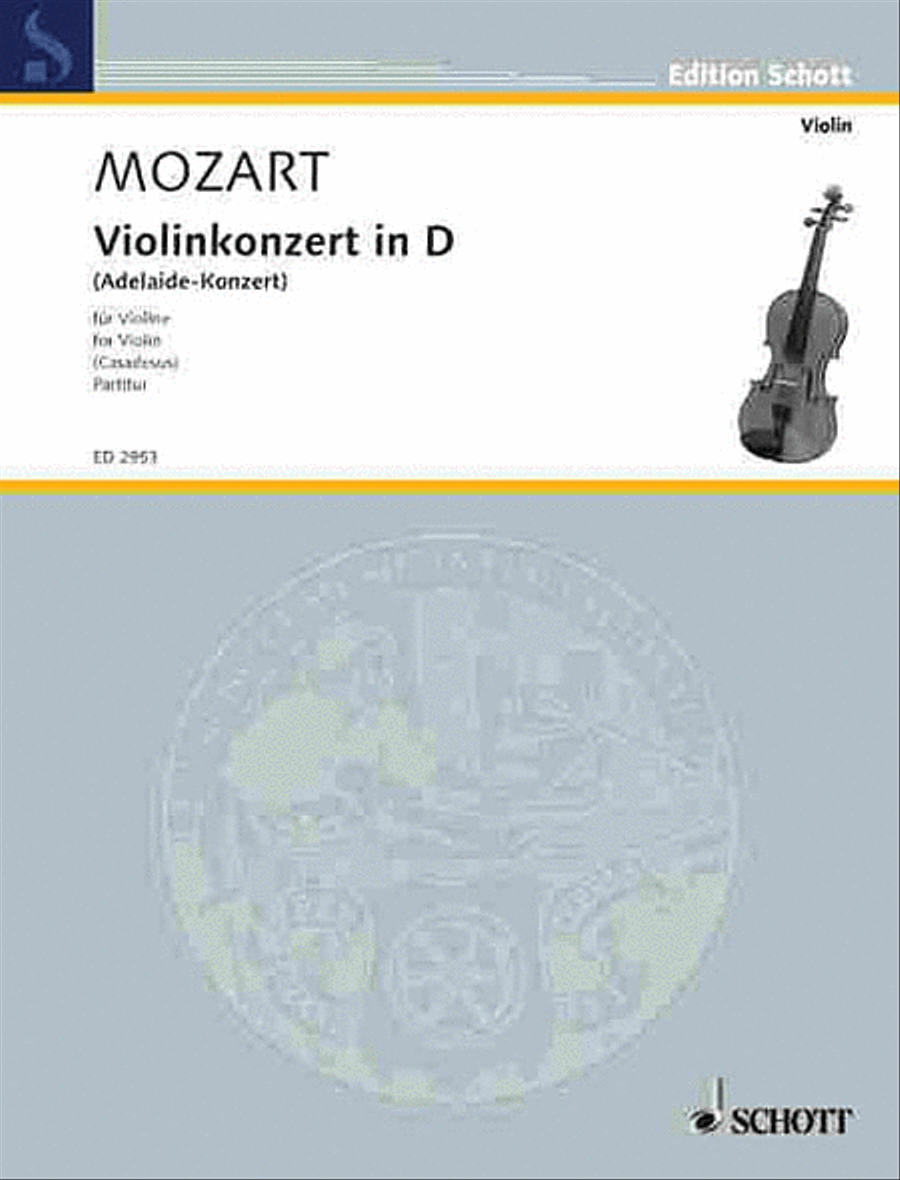 Book cover for Concerto D Major KV Anh. 294A