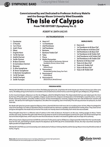 The Isle of Calypso (from The Odyssey (Symphony No. 2)) image number null