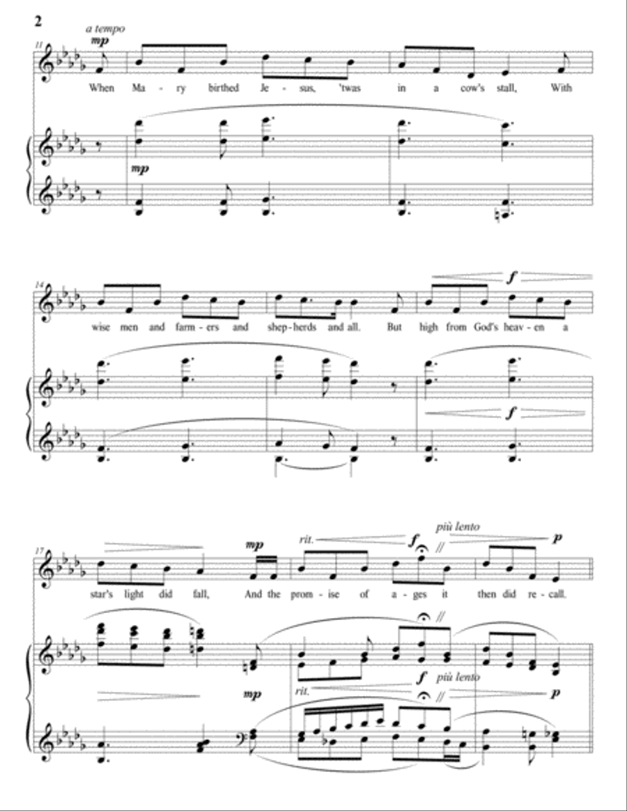I Wonder As I Wander Voice scores gallery preview page 3