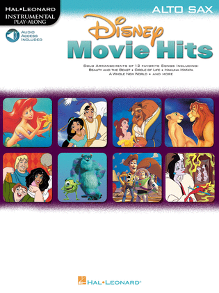 Book cover for Disney Movie Hits for Alto Sax