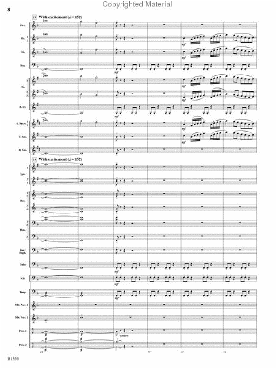 With Ever Joyful Hearts Concert Band scores gallery preview page 6