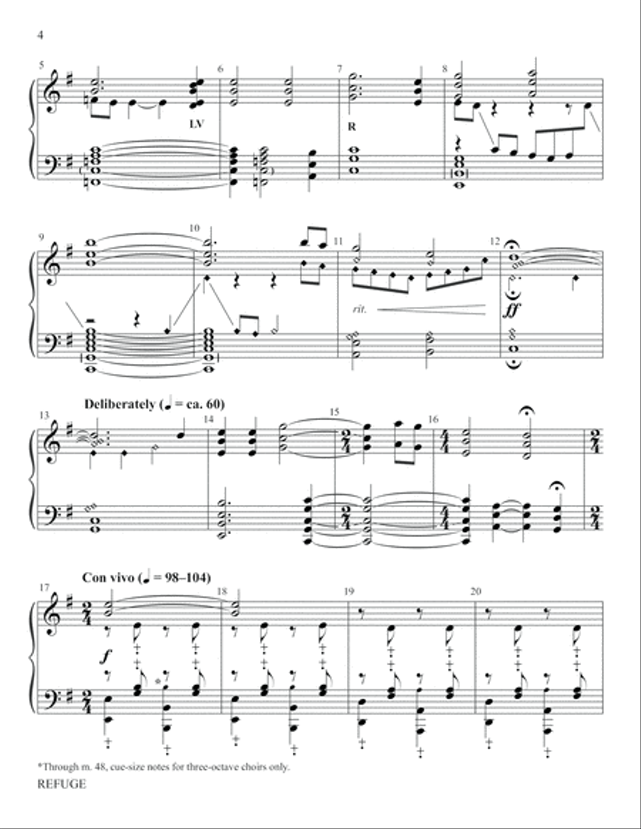 Refuge Refuge Handbell Choir scores gallery preview page 4