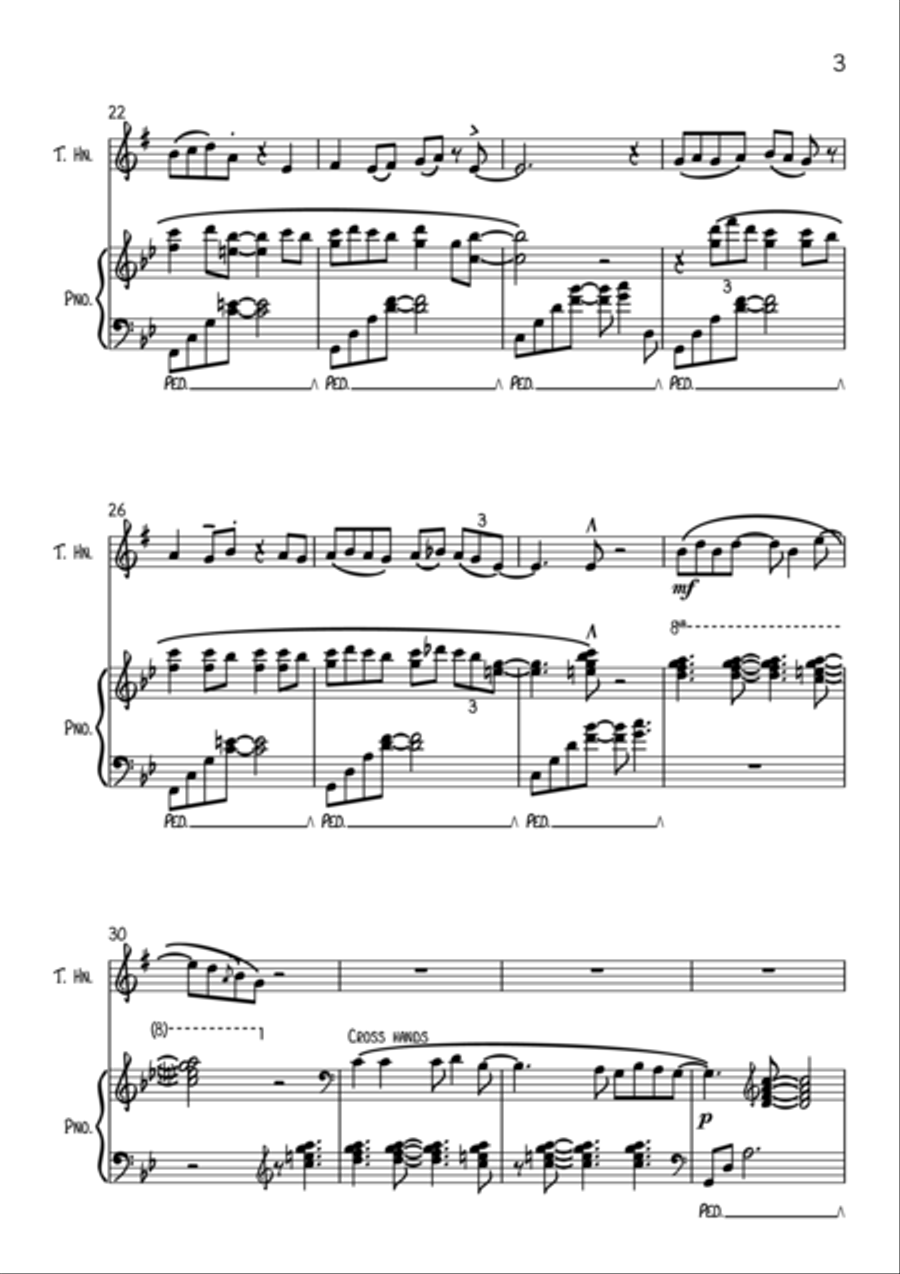 Wonderwall Horn scores gallery preview page 4