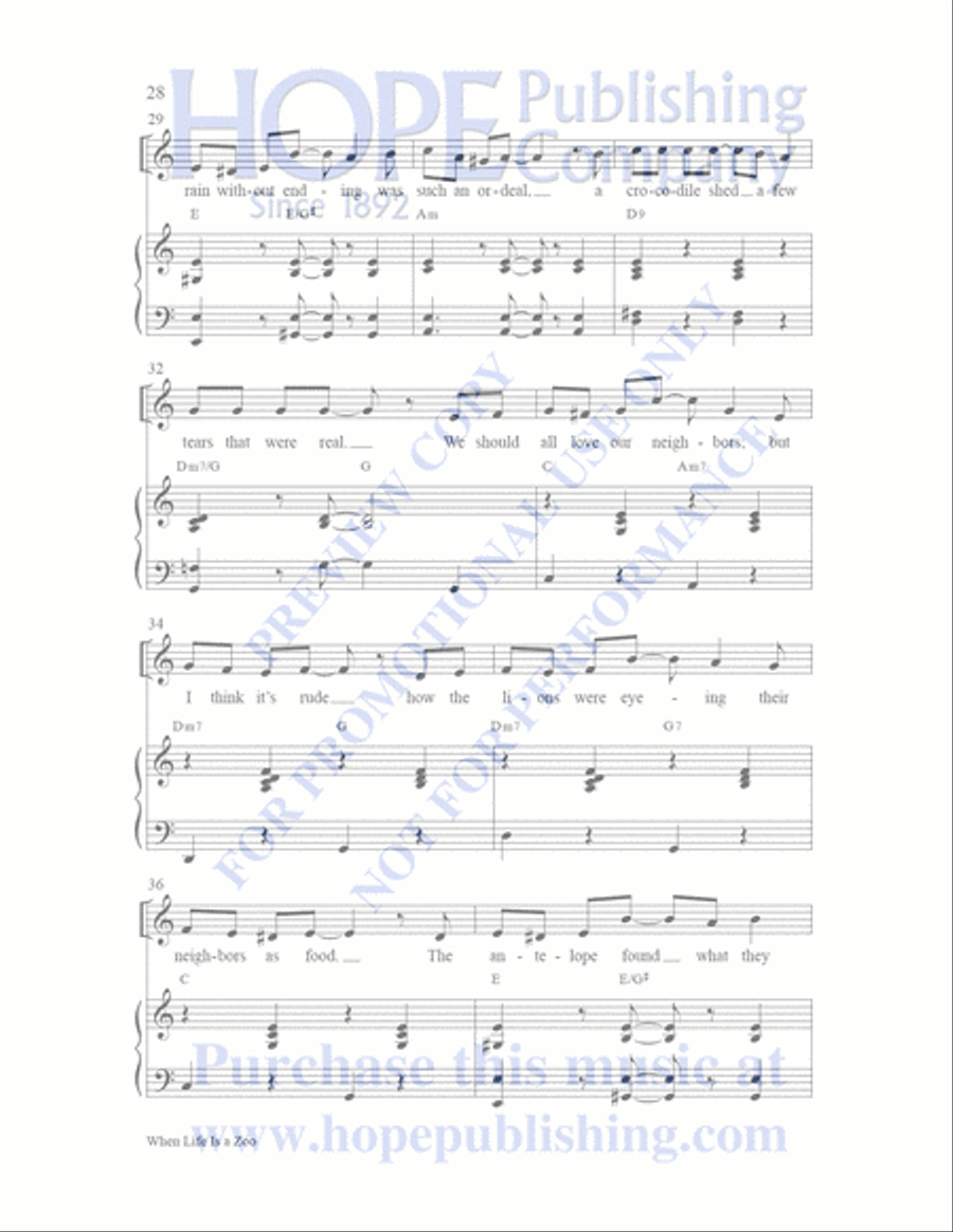 Sailor's Bible Children's Choir scores gallery preview page 29