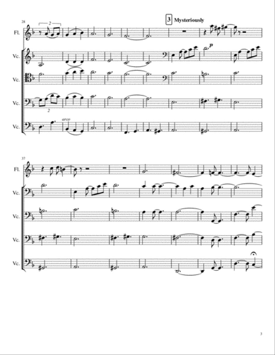 Can't Help Falling In Love Flute scores gallery preview page 3