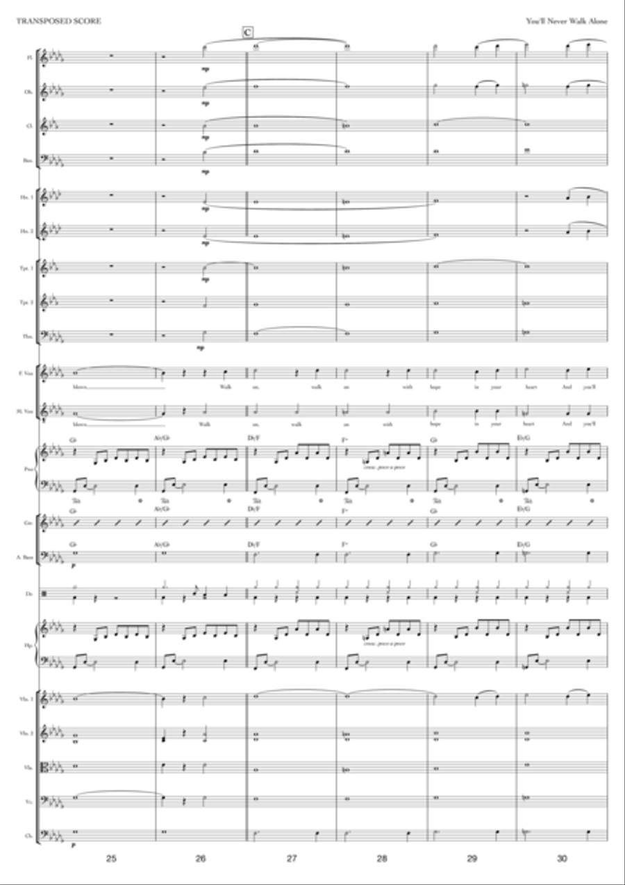 You'll Never Walk Alone You'll Never Walk Alone Full Orchestra scores gallery preview page 5