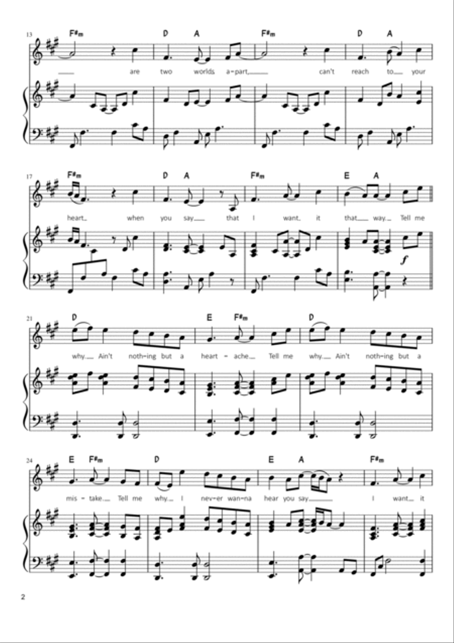 I Want It That Way Voice scores gallery preview page 2