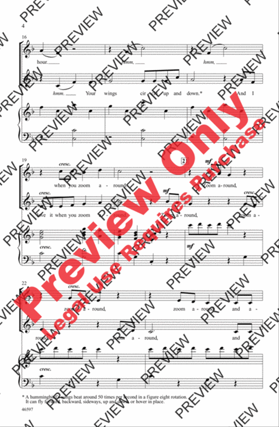 Hummingbird 2-Part scores gallery preview page 4