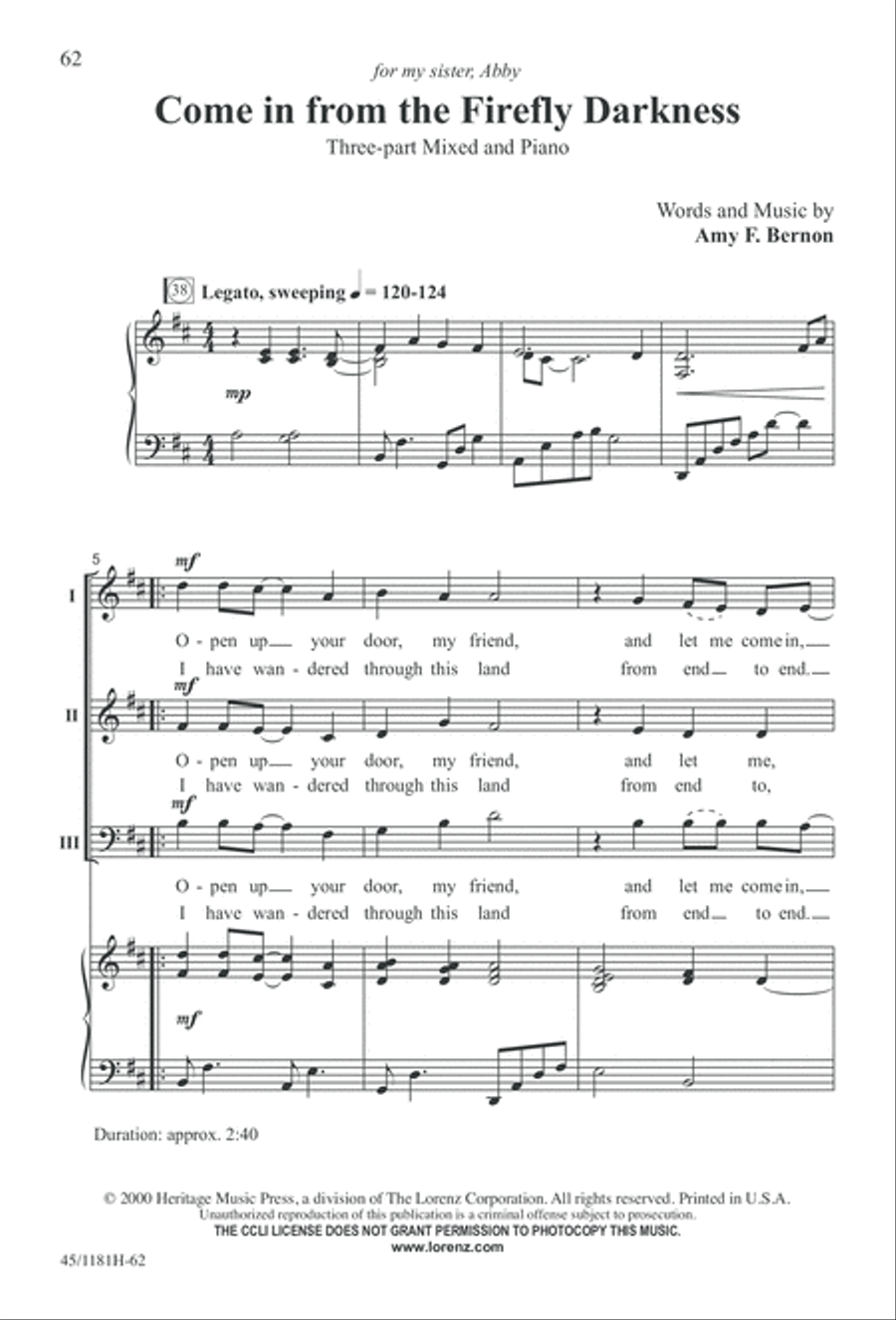 Contemporary Choral Classics 3-Part scores gallery preview page 62