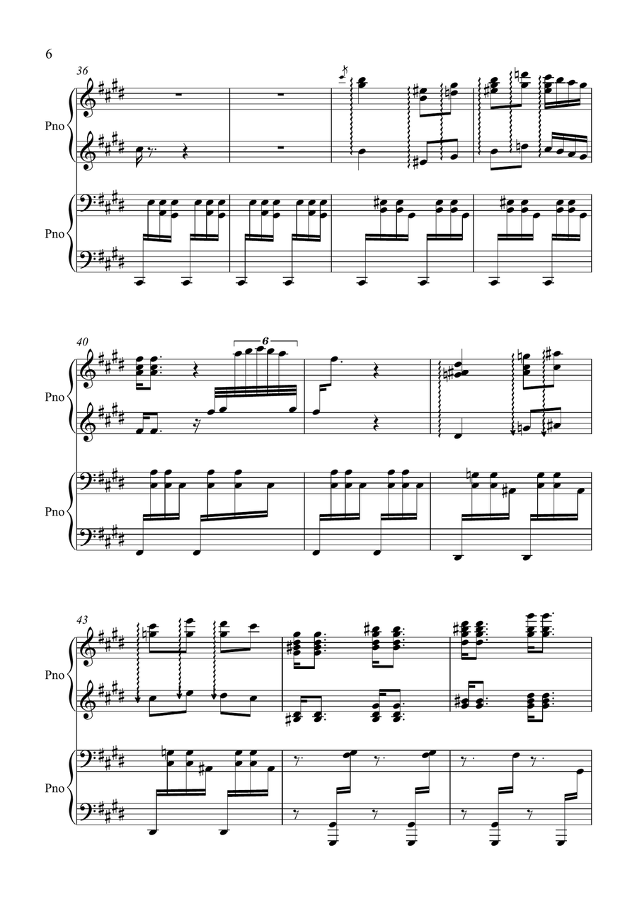 Rafael Hernandez Marin El Cumbanchero arranged from Liberace's own interpretation by Neil Crossland 1 Piano, 4-Hands scores gallery preview page 6