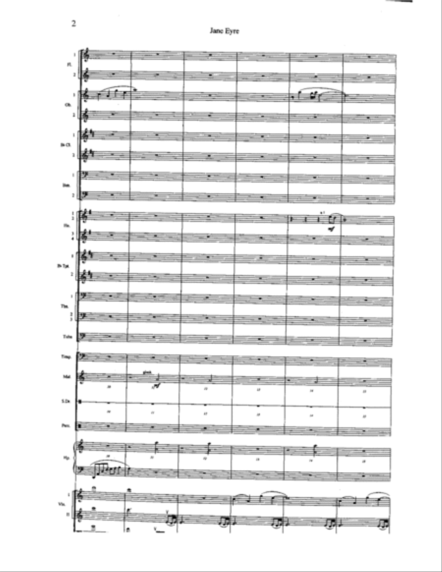 Jane Eyre: Fantasy - Overture Orchestra scores gallery preview page 3
