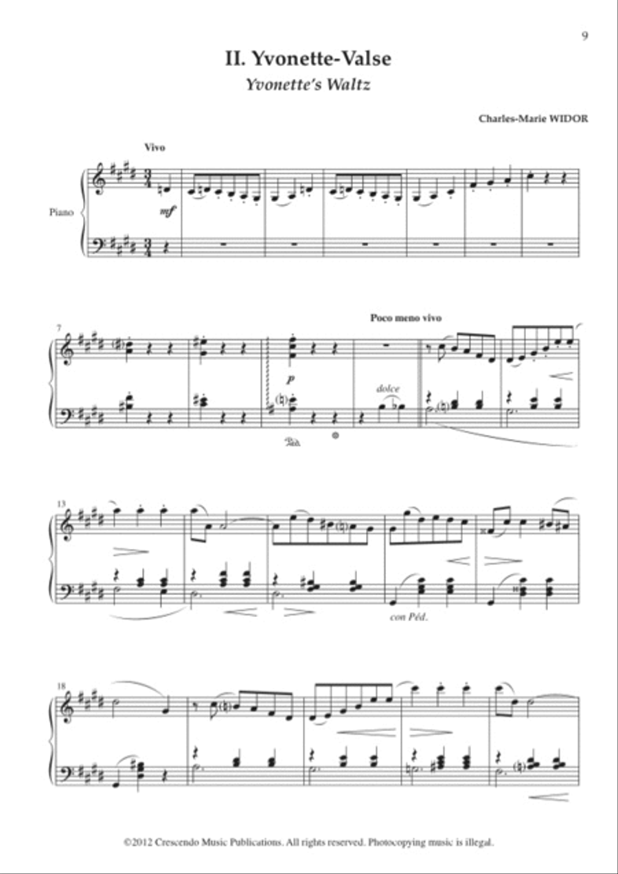 2 Waltzes from La Korrigane Piano Solo scores gallery preview page 4
