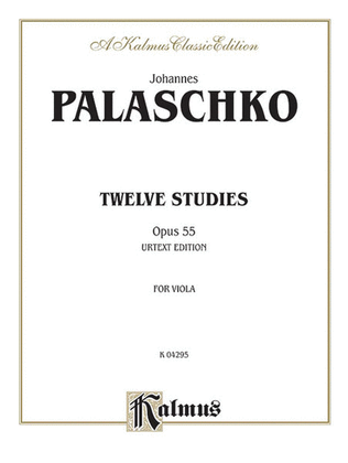 Book cover for Twelve Studies, Op. 55
