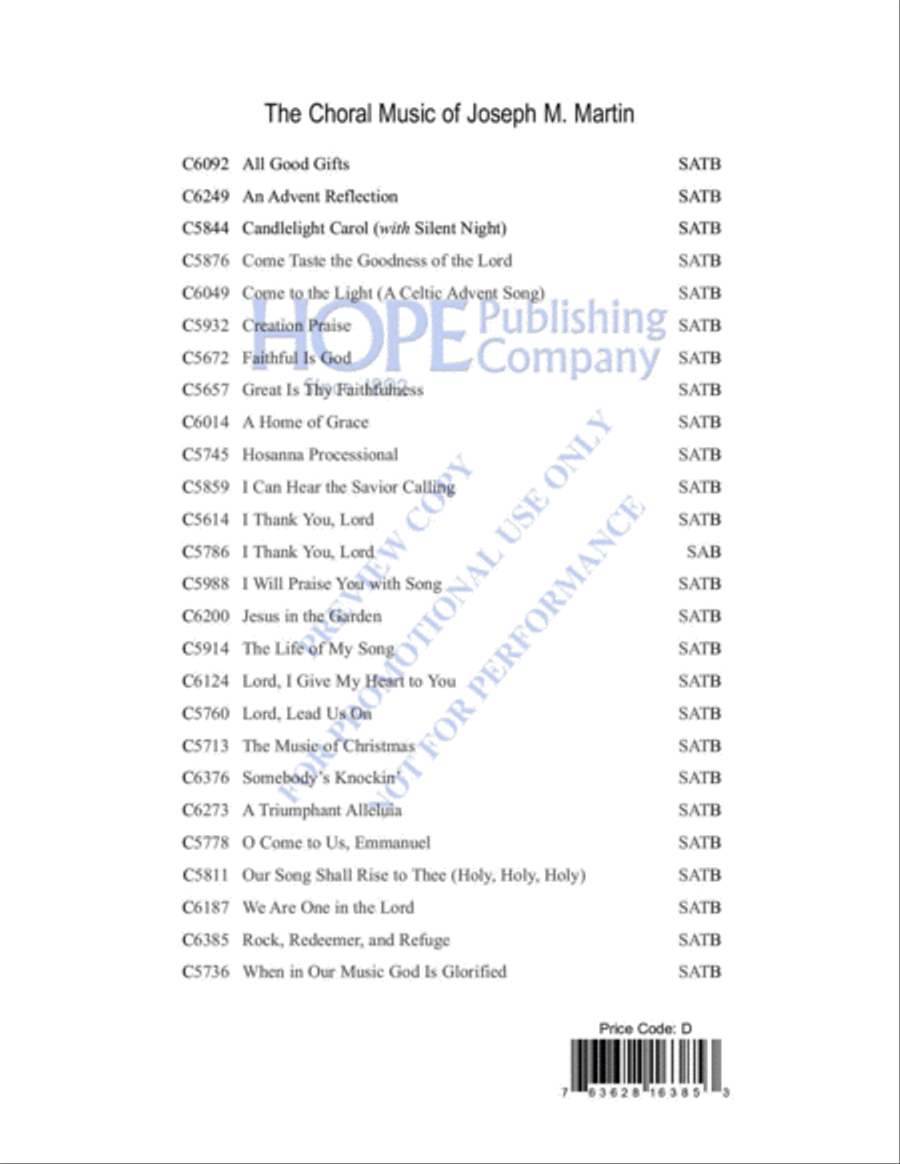 Redeemer, Rock, and Refuge 4-Part scores gallery preview page 17