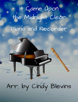 Book cover for It Came Upon the Midnight Clear, Piano and Recorder