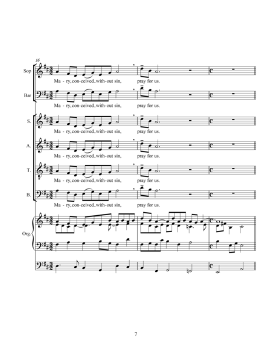A Marian Tripych 4-Part scores gallery preview page 7