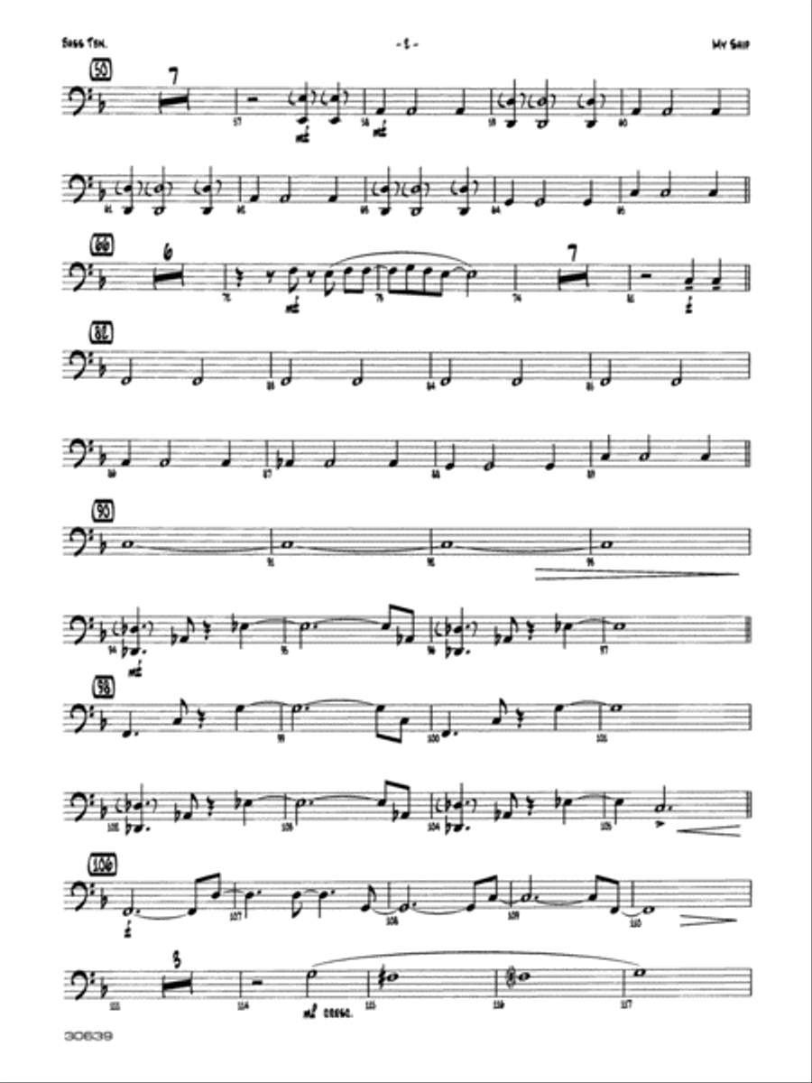 My Ship: 4th Trombone Jazz Ensemble scores gallery preview page 2