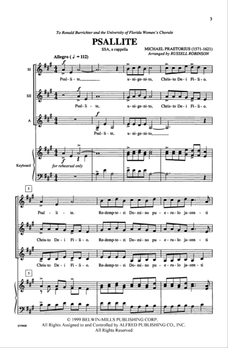 Psallite Women's Choir scores gallery preview page 2