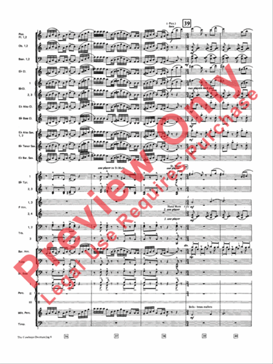 The Cowboys The Cowboys Concert Band scores gallery preview page 10