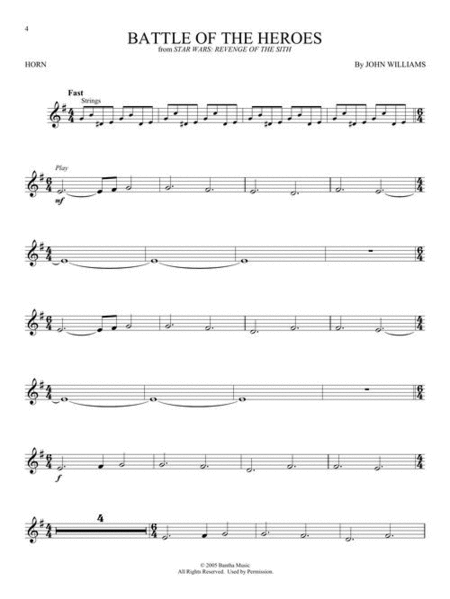 Star Wars – Instrumental Play-Along for Horn image number null