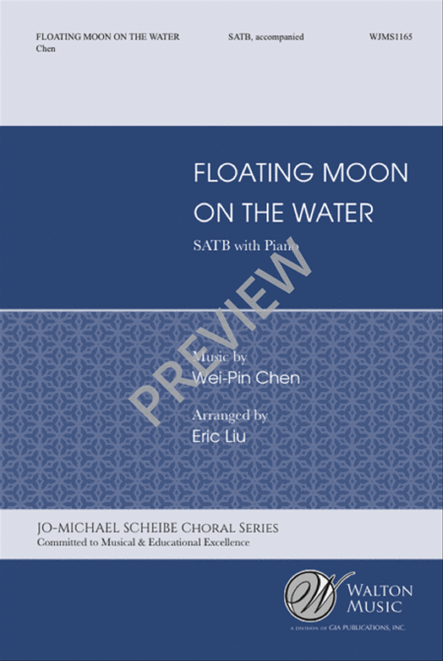 Floating Moon on the Water (SATB) 4-Part scores gallery preview page 2