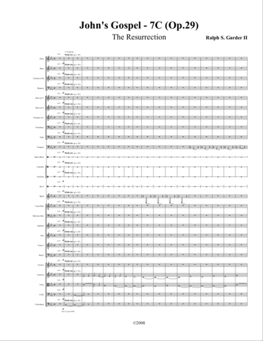 John's Gospel - 7C - The Resurrection Choir scores gallery preview page 1