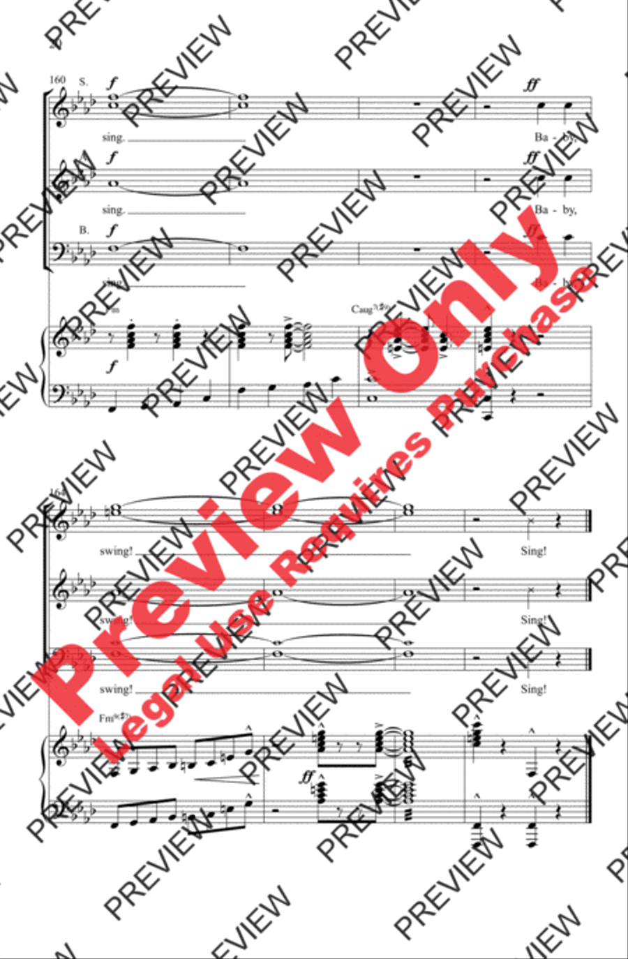 Sing, Sing, Sing 3-Part scores gallery preview page 20