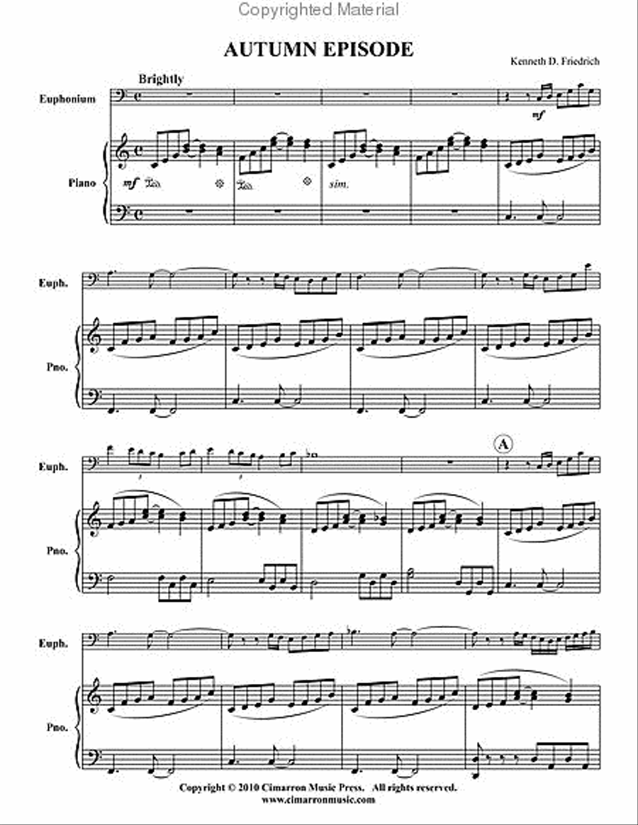 Autumn Episode Euphonium scores gallery preview page 2