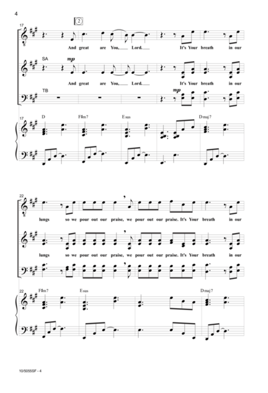Great Are You Lord 4-Part scores gallery preview page 3