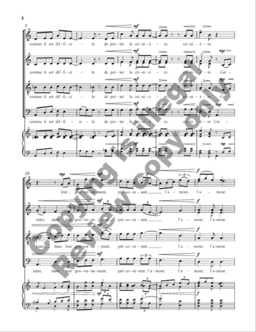 Choral de Bêtes Choral de Bêtes Divisi scores gallery preview page 3